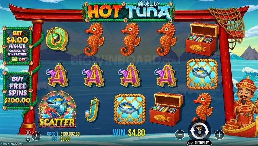 Free spins bonus feature